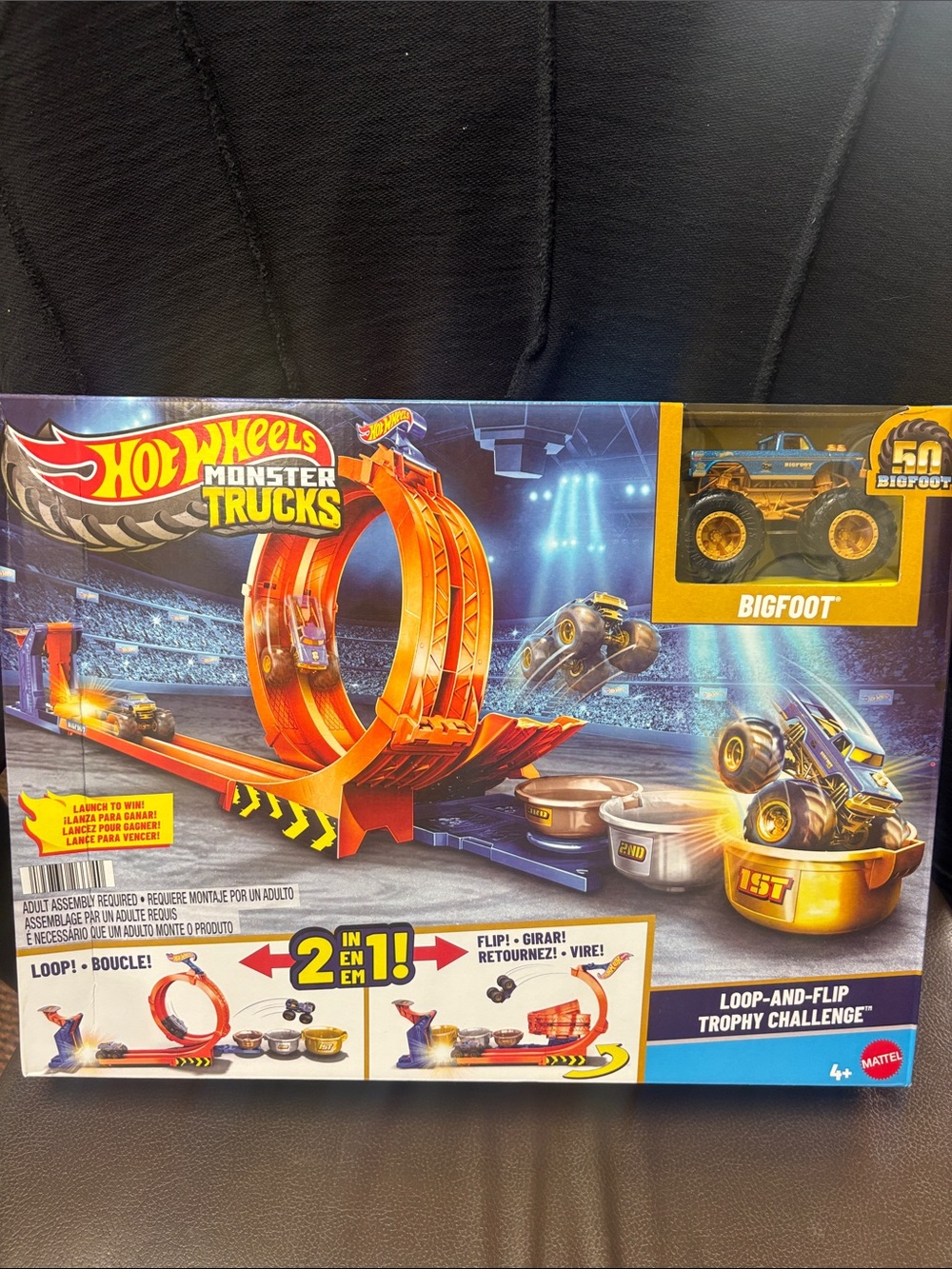 Monster Trucks Loop-and-Flip Trophy Challenge - Orange/Blue